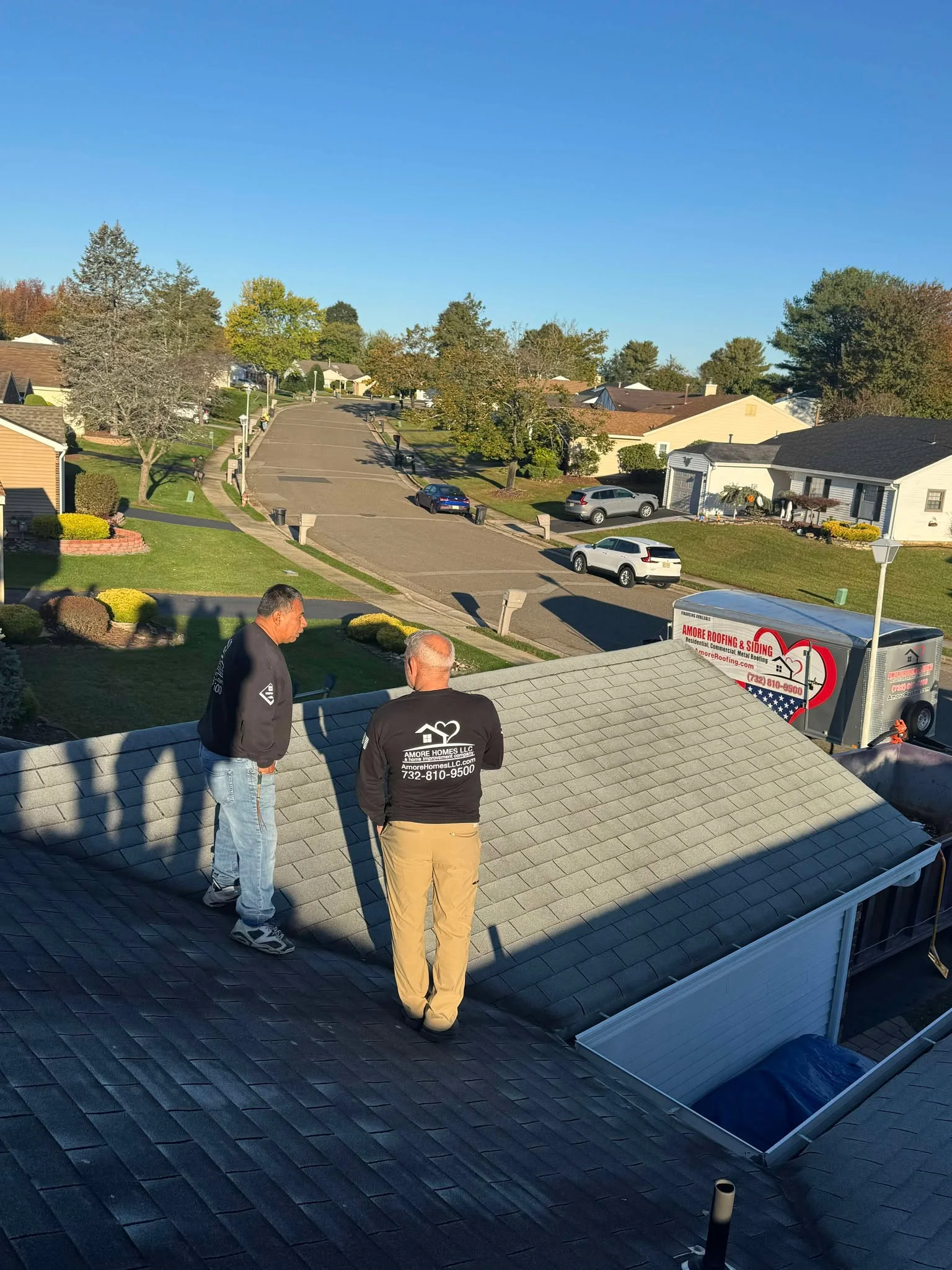 GAF Timberline HDZ shingles delivered to a Monroe Township, NJ job