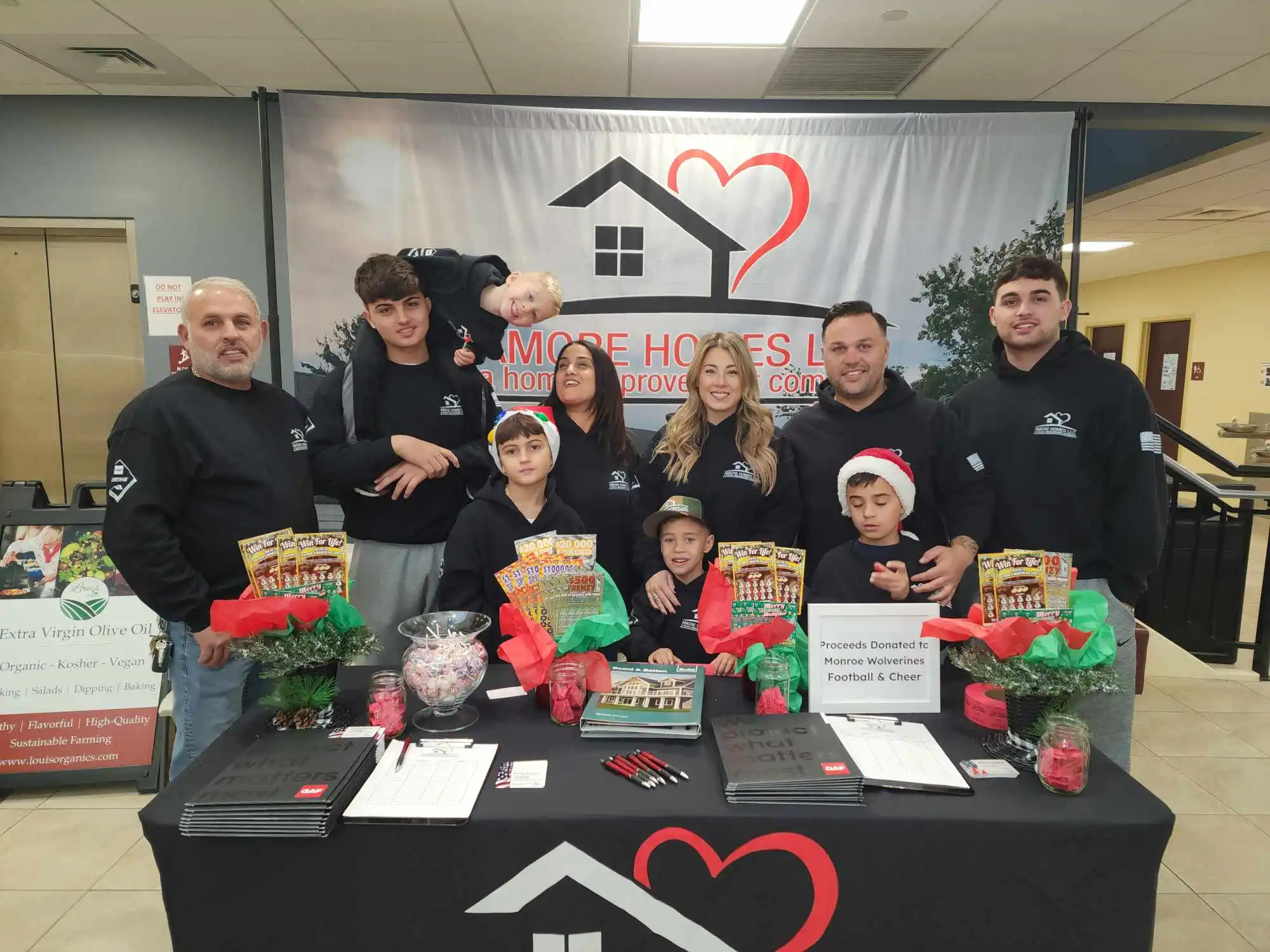 The Amore Roofing & Siding team at a community event in Monroe Township, NJ